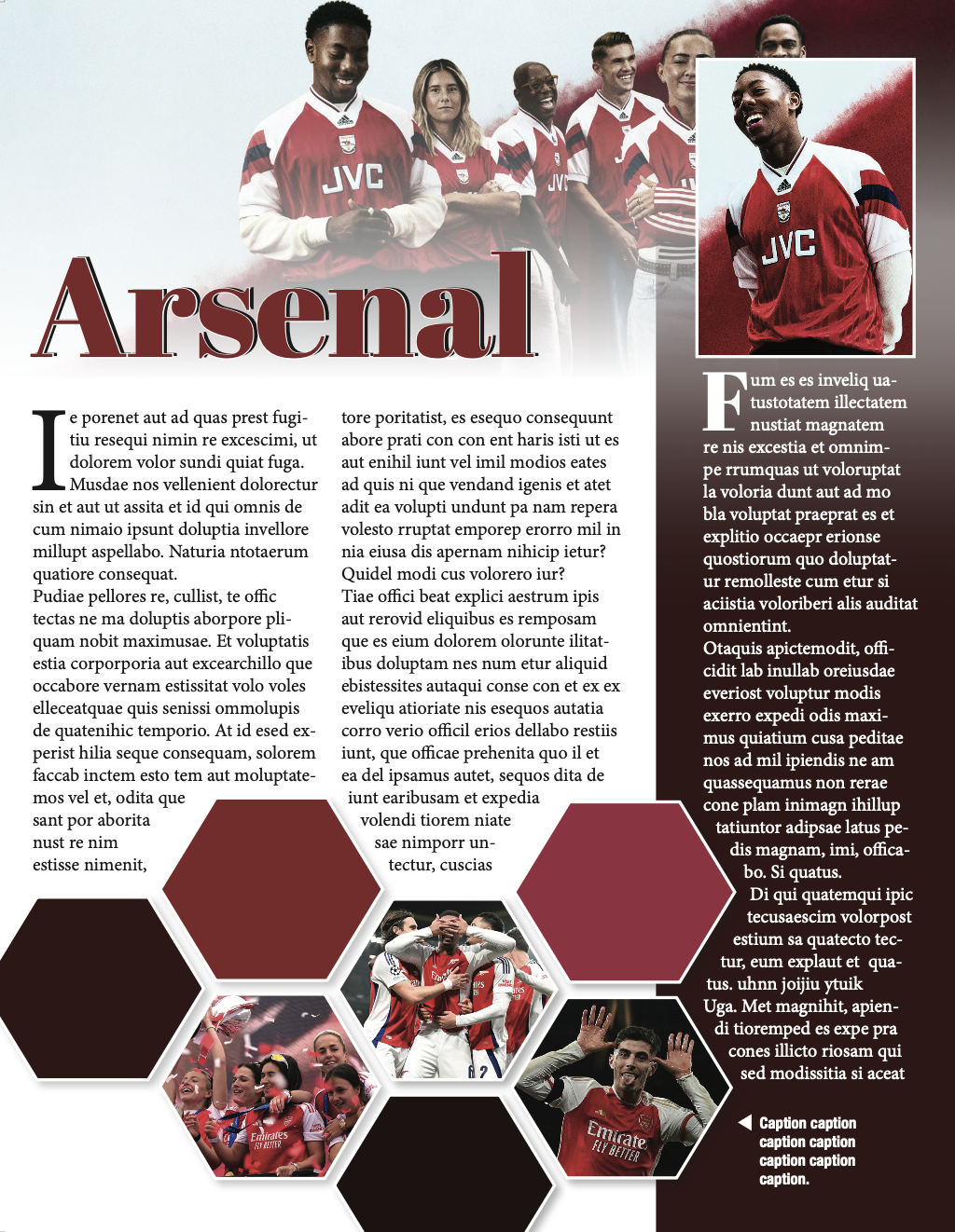 Picture of an article about Arsenal