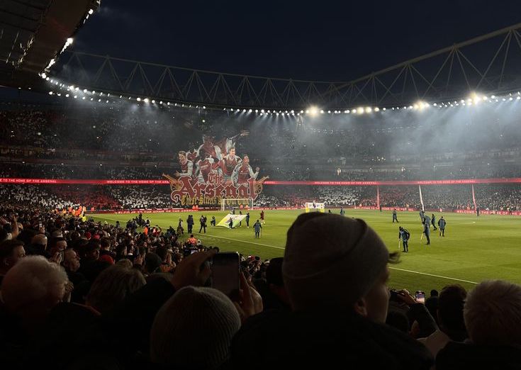 Picture of The Emirates during UEFA Champions League Game against Sporting FC