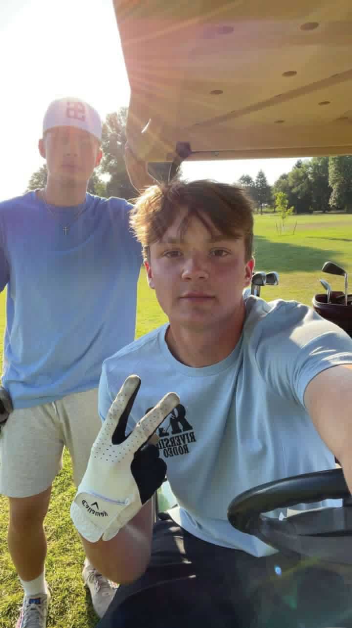 Golf with Ethan and Luke