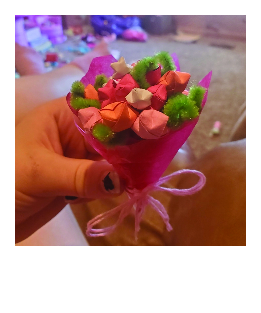 paper star bouquet