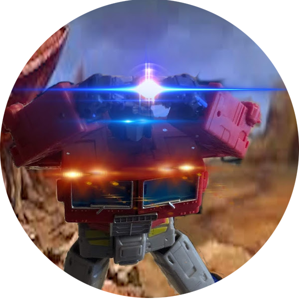 Logo Of Optimus Prime holding his Matrix