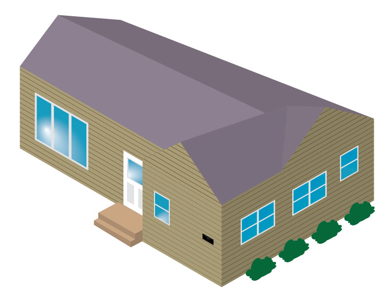 Isometric Graphic of a House